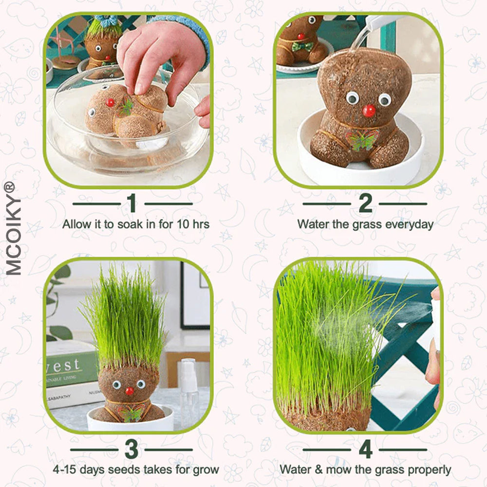 MCOIKY® Grass Head Doll