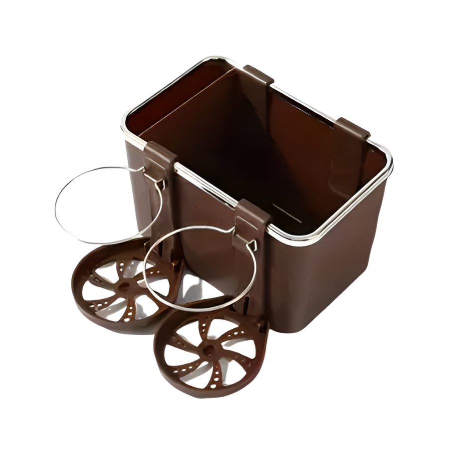 Armrest Storage Box with 2 Cup Holders