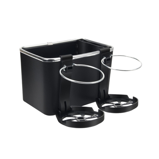 Armrest Storage Box with 2 Cup Holders